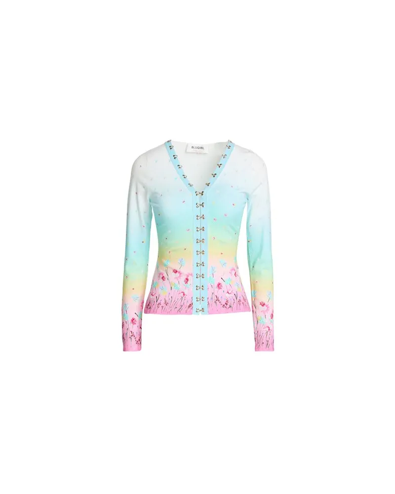 Blumarine STRICKWAREN - Strickjackenauf YOOX.COM Hellblau