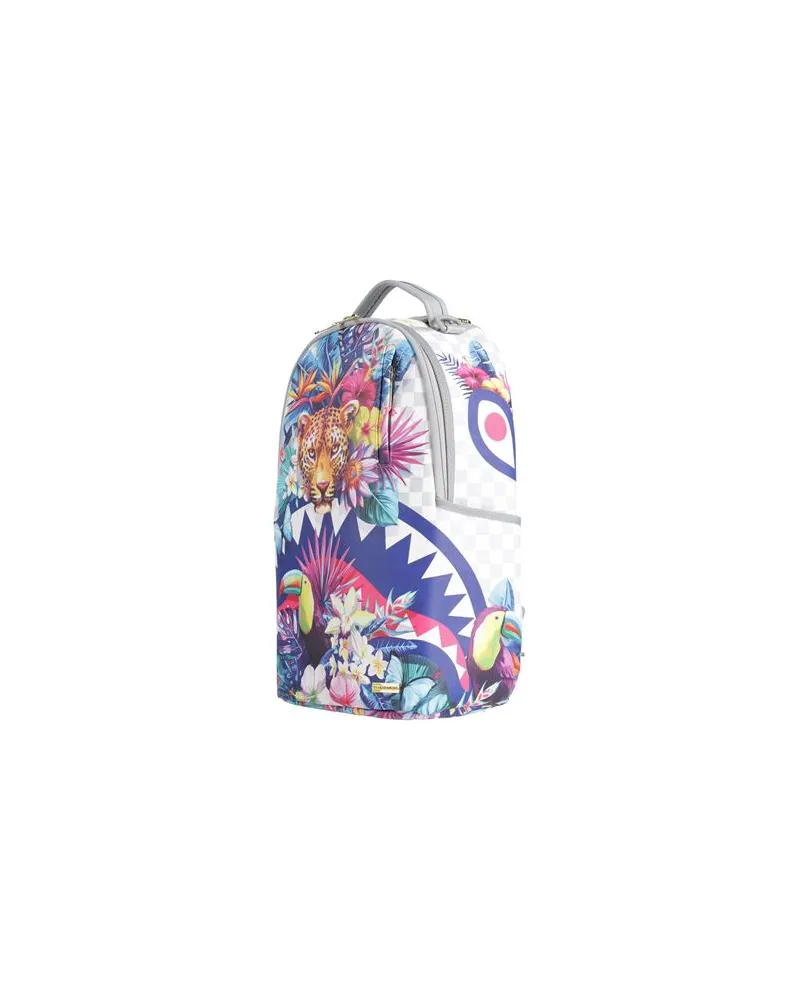 Sprayground CREAM FLOWERING JUNGLE SHARK DLXSV BACKPACK  - TASCHEN - Rucksäckeauf YOOX.COM Hellgrau