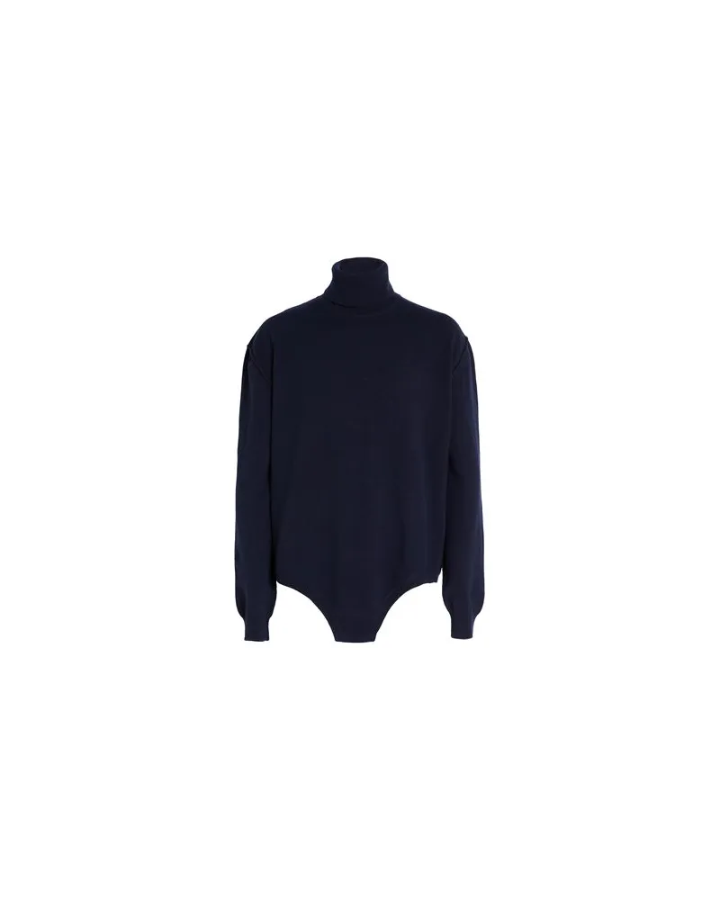 Maison Margiela STRICKWAREN - Rollkragenpulloverauf YOOX.COM Marineblau