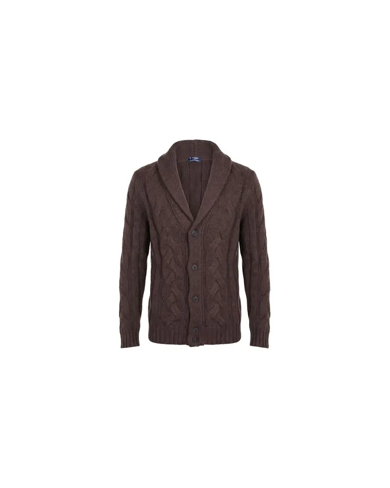 BARBA STRICKWAREN - Strickjackenauf YOOX.COM Dunkelbraun