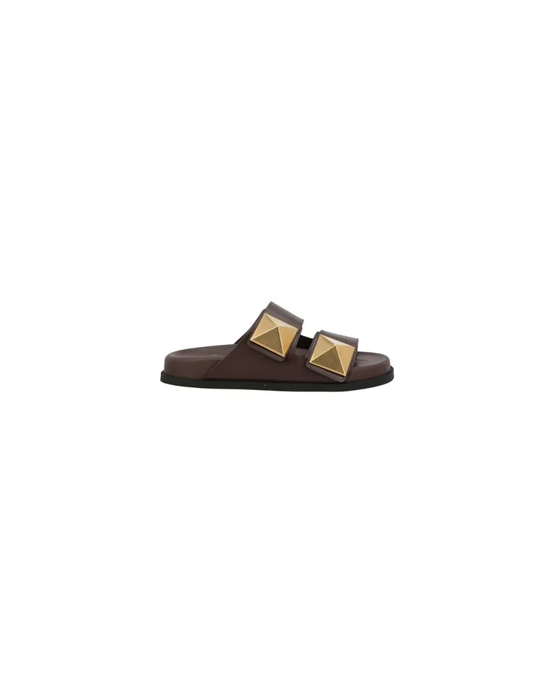 Valentino Garavani SCHUHE - Sandalenauf YOOX.COM Dunkelbraun