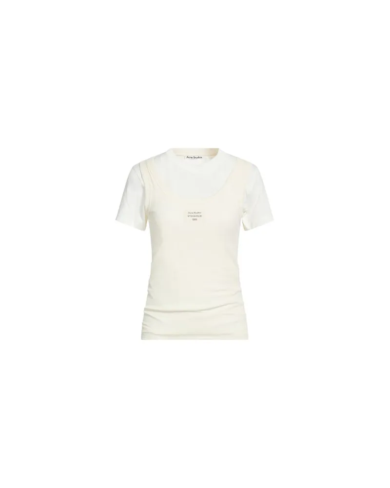 Acne Studios TOPS - T-shirtsauf YOOX.COM Elfenbein