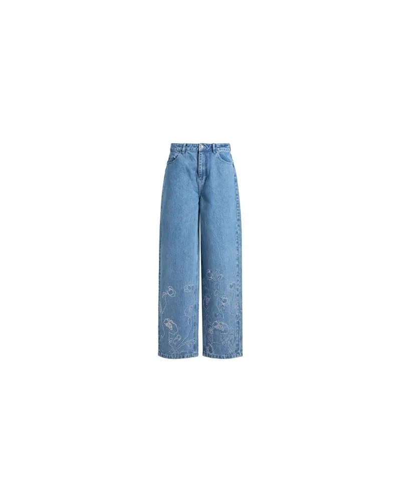 ROTATE Birger Christensen HOSEN & RÖCKE - Jeanshosenauf YOOX.COM Blau