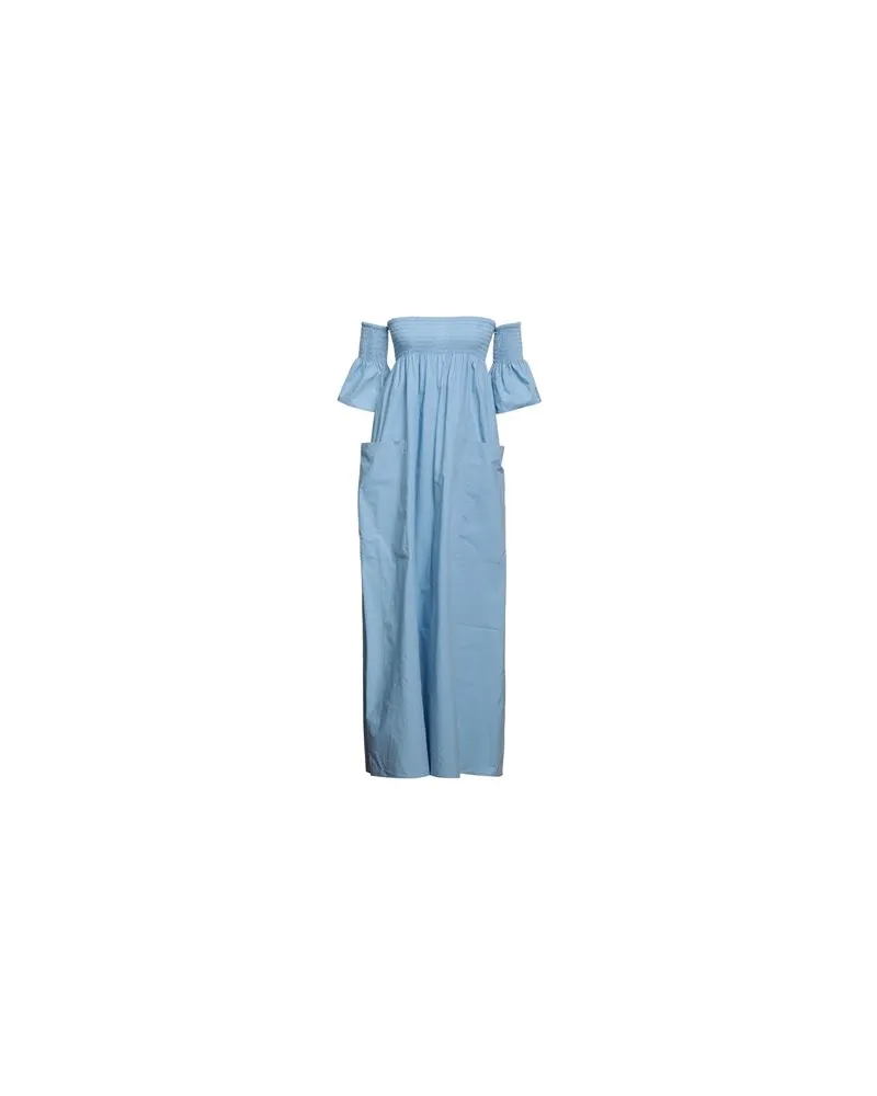 Semicouture KLEIDER - Maxi-Kleiderauf YOOX.COM Blaugrau