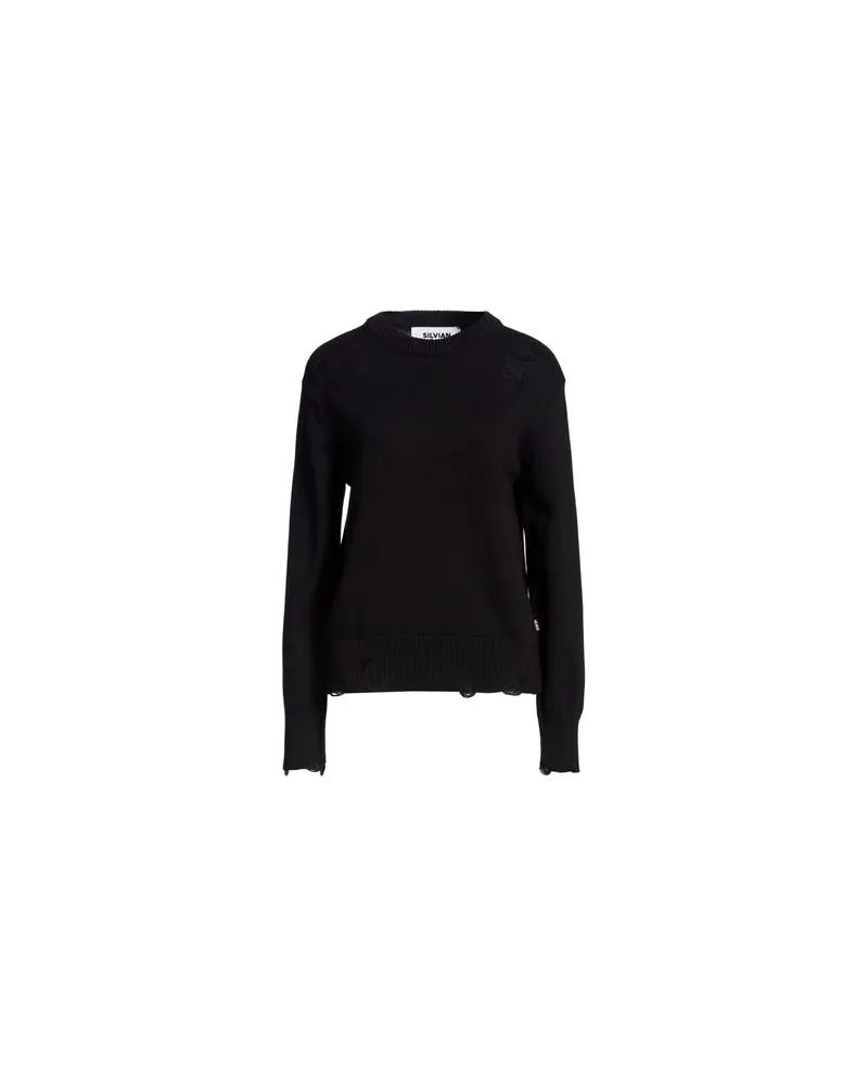 Silvian Heach STRICKWAREN - Pulloverauf YOOX.COM Schwarz