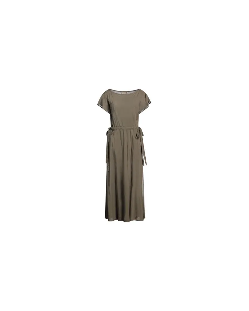 Alessia Santi KLEIDER - Maxi-Kleiderauf YOOX.COM Militärgrün