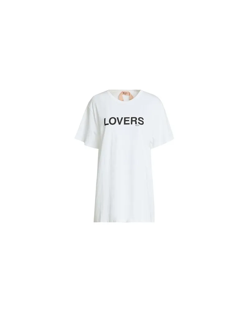 N° 21 TOPS - T-shirtsauf YOOX.COM Weiß