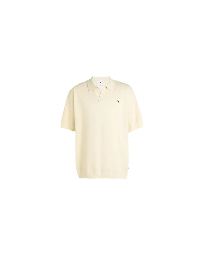 Puma BASKETBALL NOSTALGIA Knitted Polo  - STRICKWAREN - Pulloverauf YOOX.COM Cremeweiß