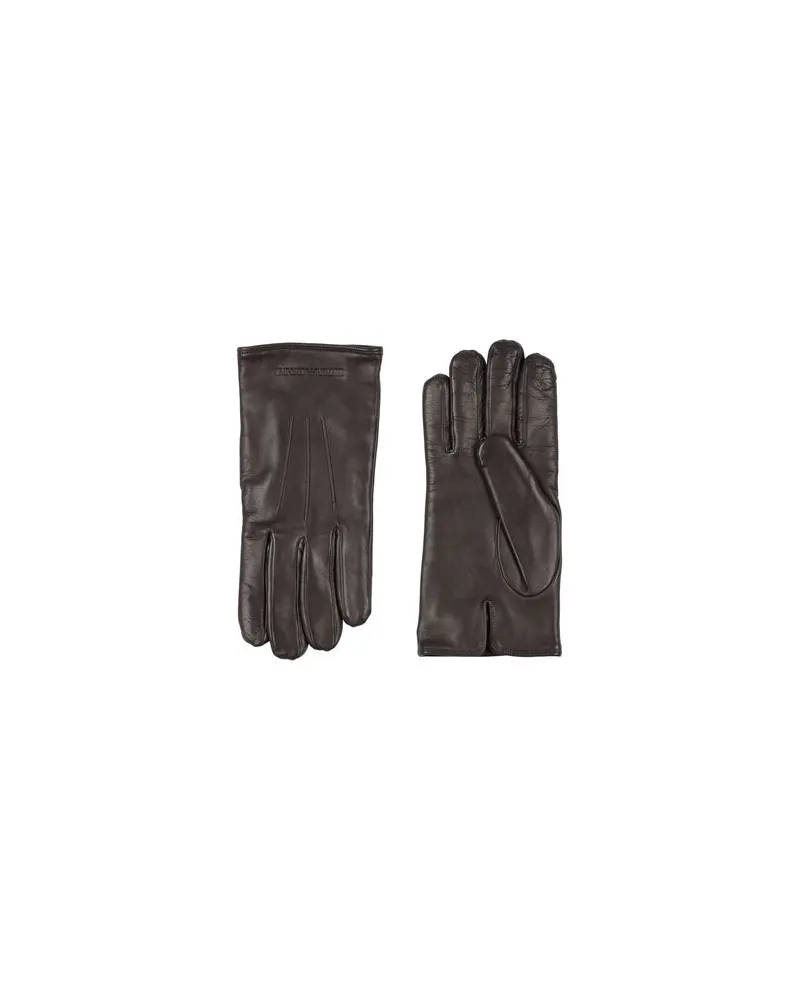 Emporio Armani ACCESSOIRES - Handschuheauf YOOX.COM Dunkelbraun