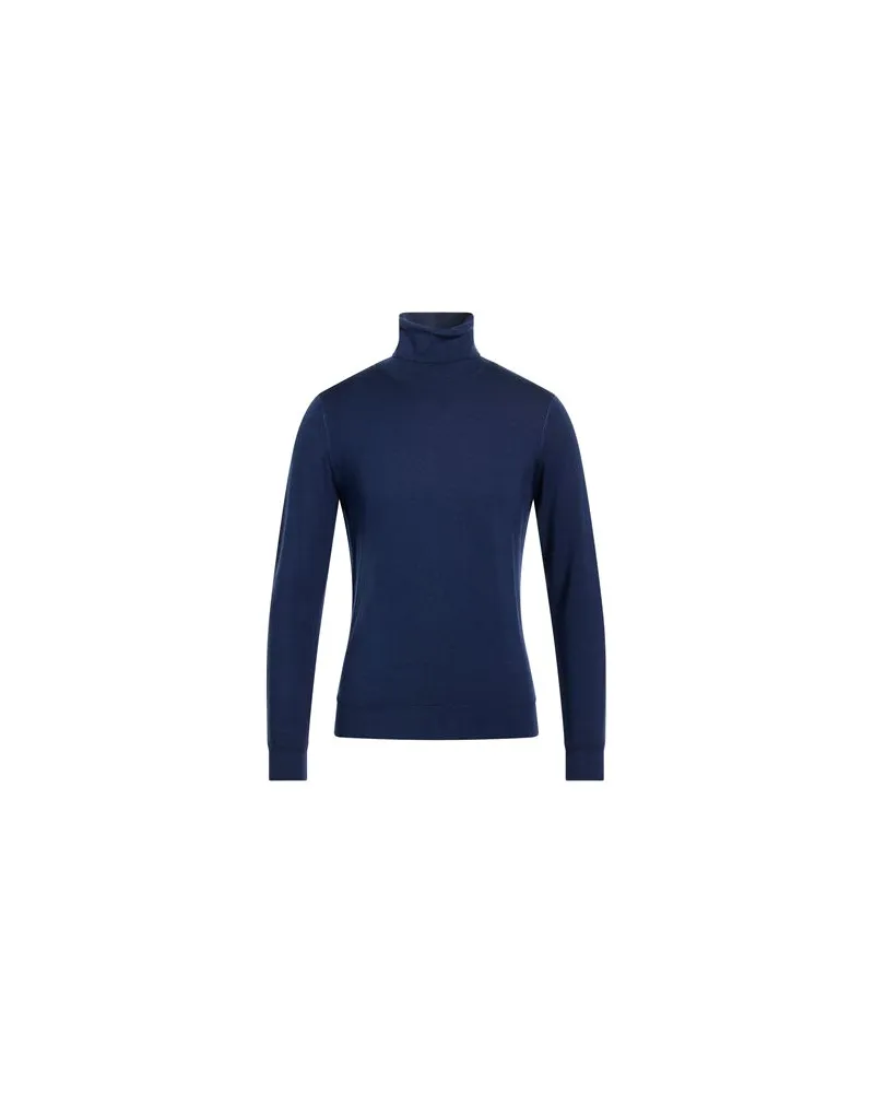Filippo de Laurentiis STRICKWAREN - Rollkragenpulloverauf YOOX.COM Blau