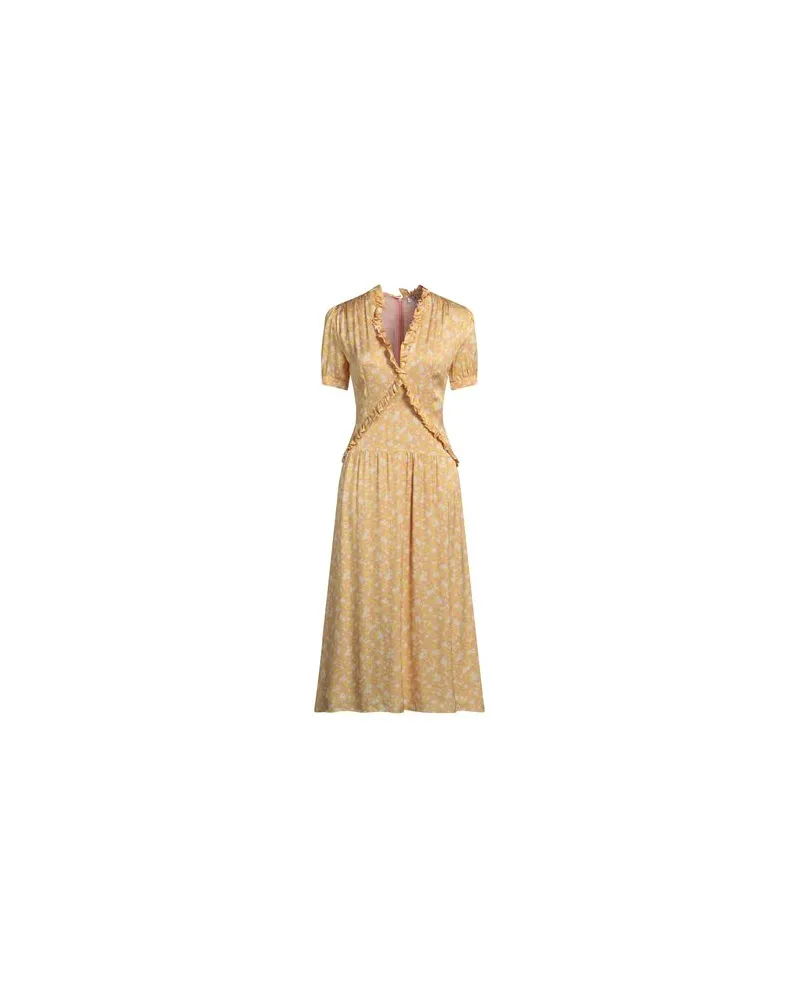 PT TORINO KLEIDER - Midi-Kleiderauf YOOX.COM Gelb