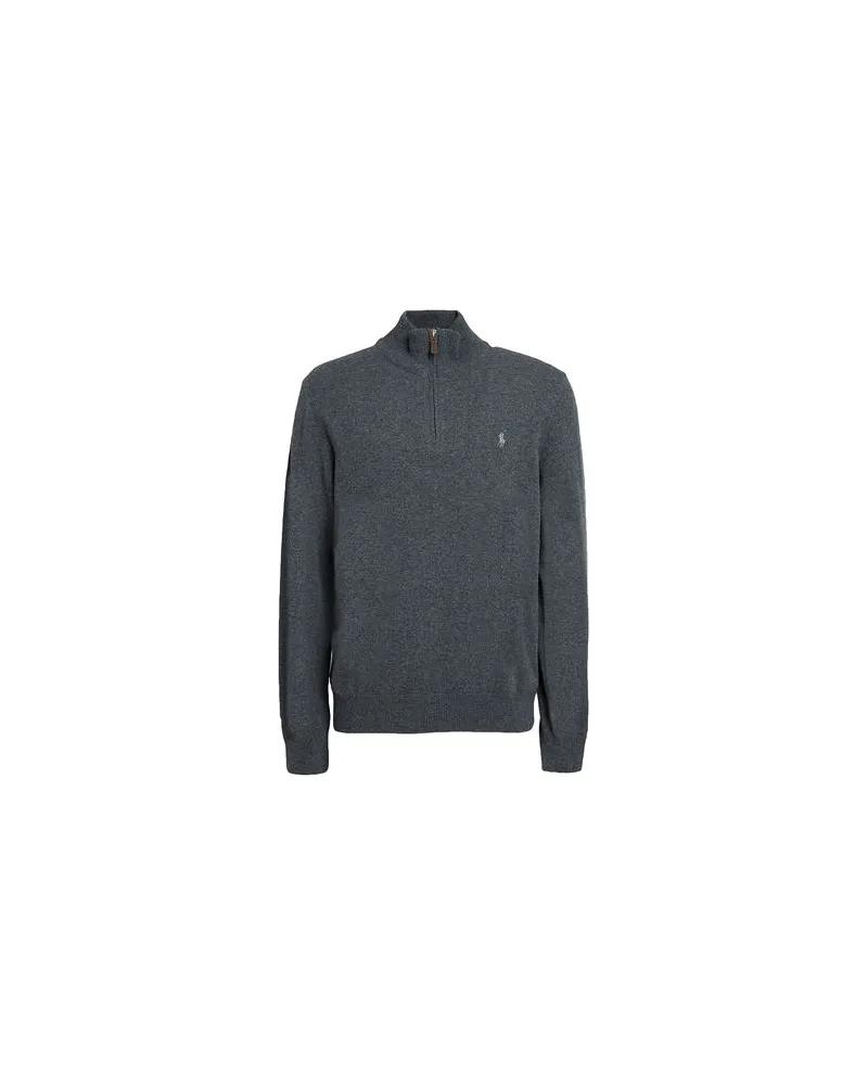 Ralph Lauren Wool Quarter-Zip Sweater  - STRICKWAREN - Rollkragenpulloverauf YOOX.COM Blei