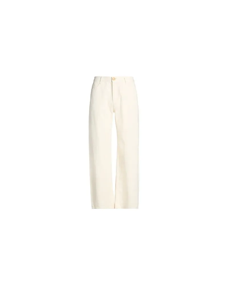 LOW CLASSIC HOSEN & RÖCKE - Jeanshosenauf YOOX.COM Cremeweiß
