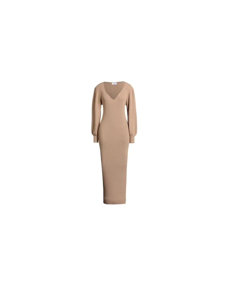 Soallure KLEIDER - Maxi-Kleiderauf YOOX.COM Kamel