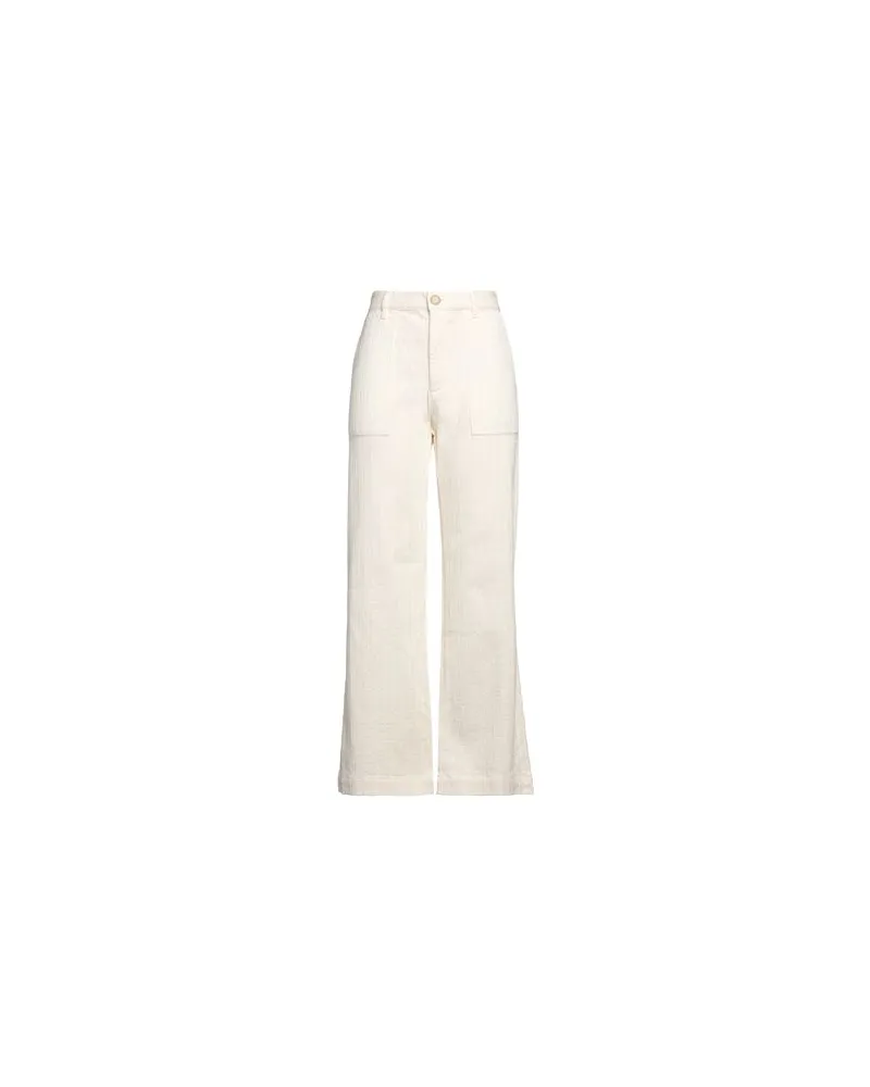 MASSCOB HOSEN & RÖCKE - Hosenauf YOOX.COM Cremeweiß