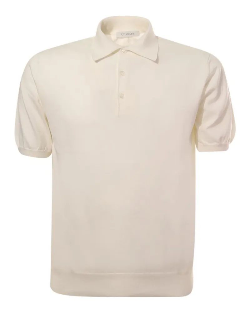 Cruciani Poloshirt Cremeweiß