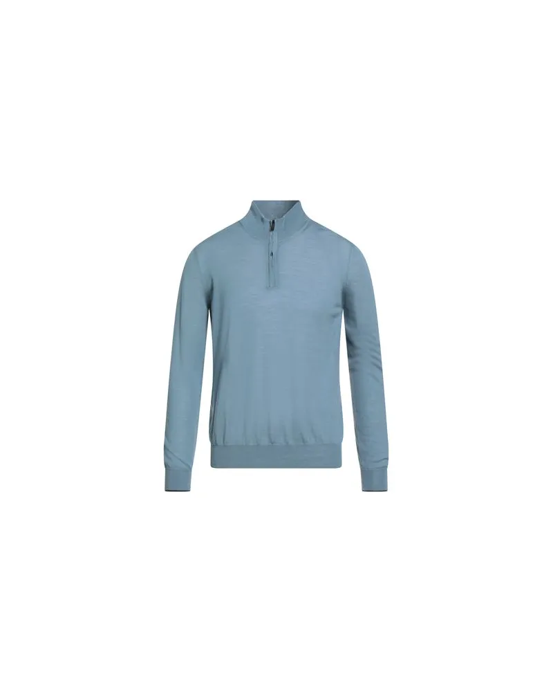 MOORER STRICKWAREN - Rollkragenpulloverauf YOOX.COM Taubenblau