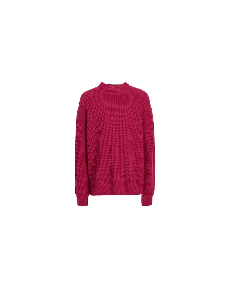 8 by Yoox WOOL BLEND RELAXED FIT CREWNECK - STRICKWAREN - Pulloverauf YOOX.COM Purpur