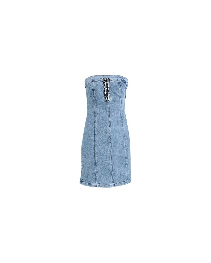 Karl Lagerfeld KLJ BODYCON TIED DENIM DRESS  - KLEIDER - Mini-Kleiderauf YOOX.COM Blau