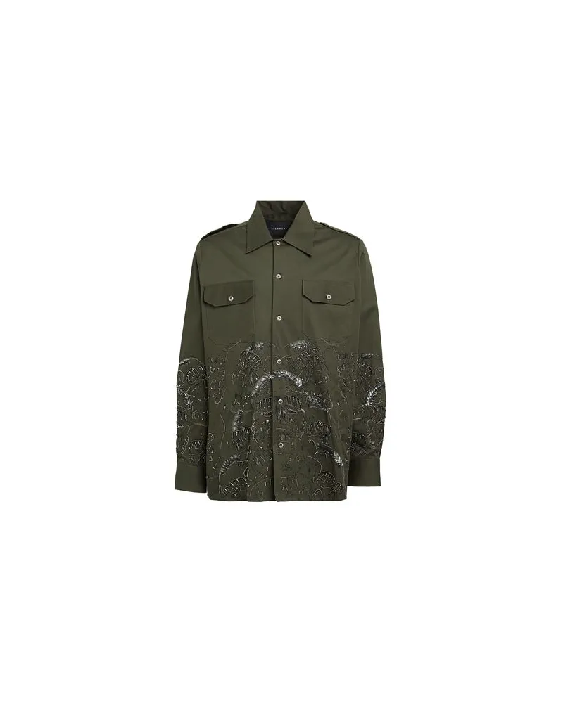 John Richmond TOPS - Hemdenauf YOOX.COM Militärgrün