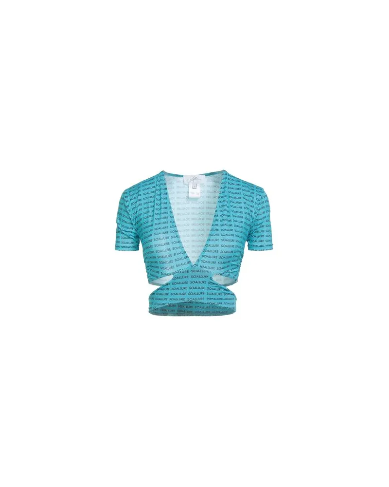 Soallure TOPS - Topsauf YOOX.COM Azurblau