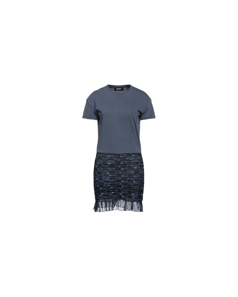 Desigual KLEIDER - Mini-Kleiderauf YOOX.COM Taubenblau