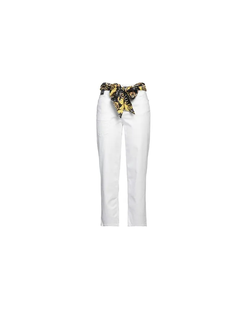 Versace Jeans HOSEN & RÖCKE - Jeanshosenauf YOOX.COM Weiß