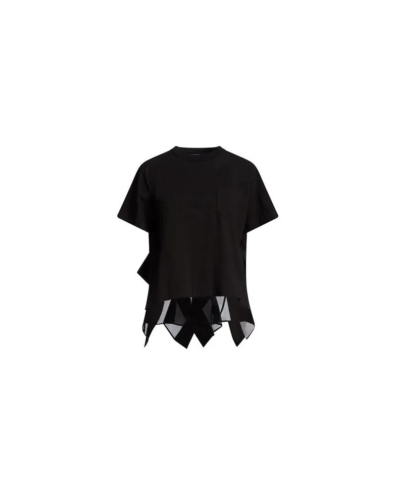 Sacai TOPS - T-shirtsauf YOOX.COM Schwarz