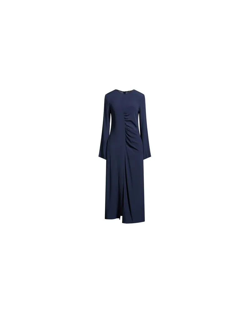 Semicouture KLEIDER - Maxi-Kleiderauf YOOX.COM Marineblau