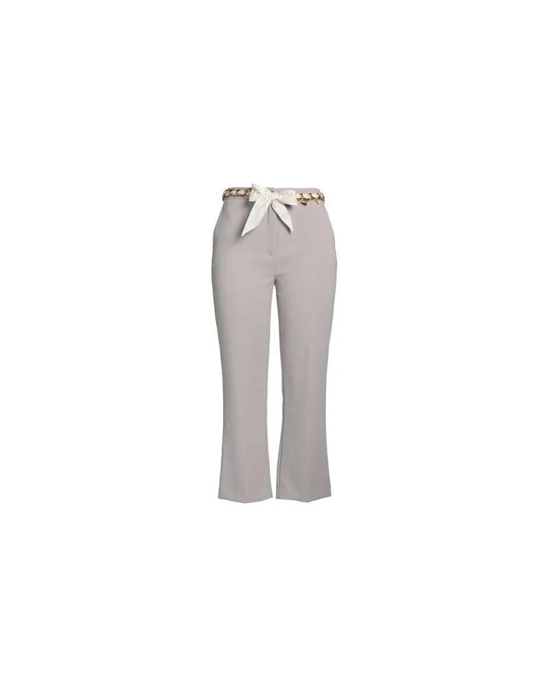 Elisabetta Franchi HOSEN & RÖCKE - Hosenauf YOOX.COM Hellgrau