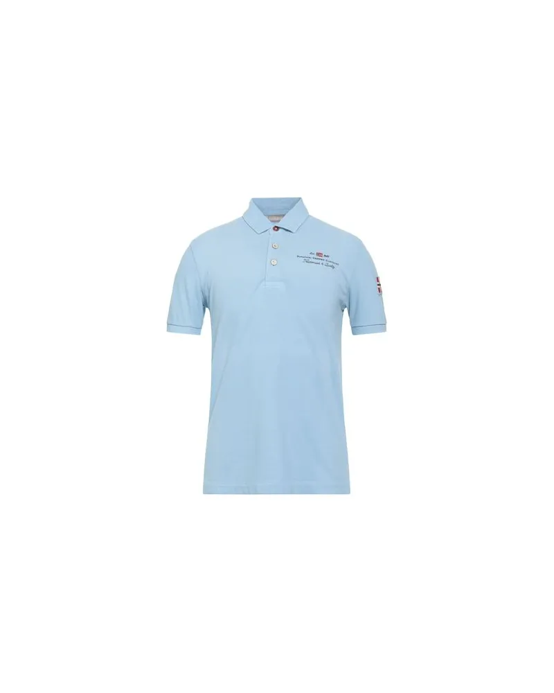 Napapijri TOPS - Poloshirtsauf YOOX.COM Hellblau