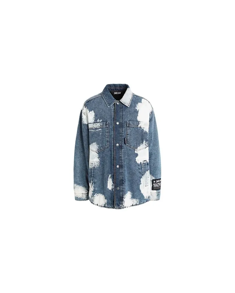 Just Cavalli JACKEN & MÄNTEL - Jeansjacken/Mäntelauf YOOX.COM Blau