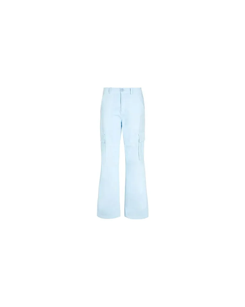 8 by Yoox ORGANIC COTTON CARGO PANTS - HOSEN & RÖCKE - Hosenauf YOOX.COM Himmelblau