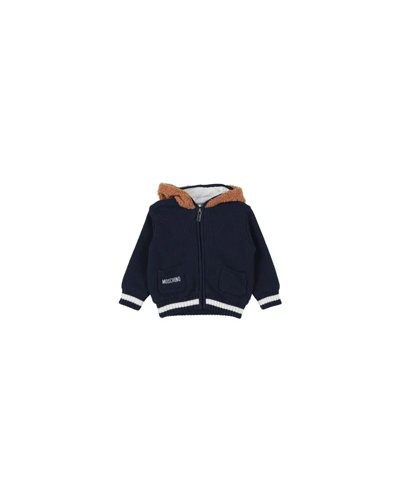 Moschino STRICKWAREN - Strickjackenauf YOOX.COM Marineblau