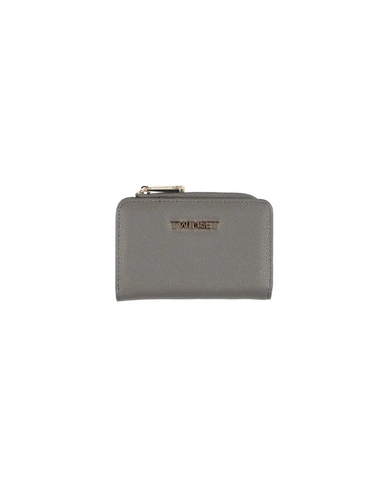 Twin-Set Kleinlederwaren - Brieftaschenauf YOOX.COM Grau