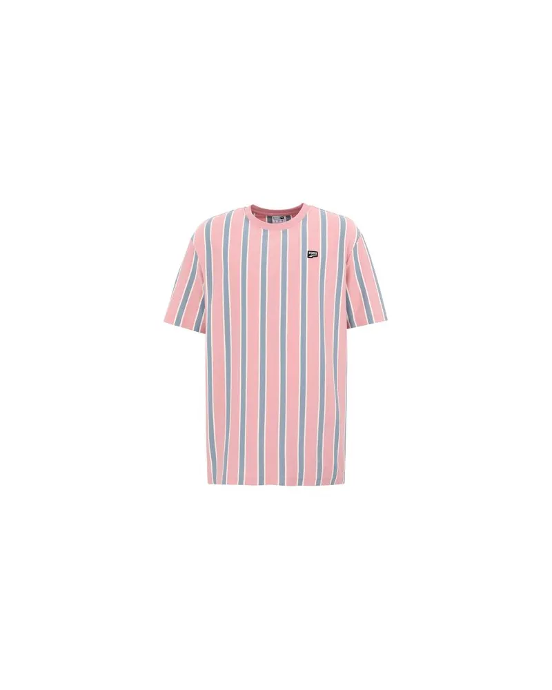 Puma DOWNTOWN STRIPE TEE  - TOPS - T-shirtsauf YOOX.COM Rosa