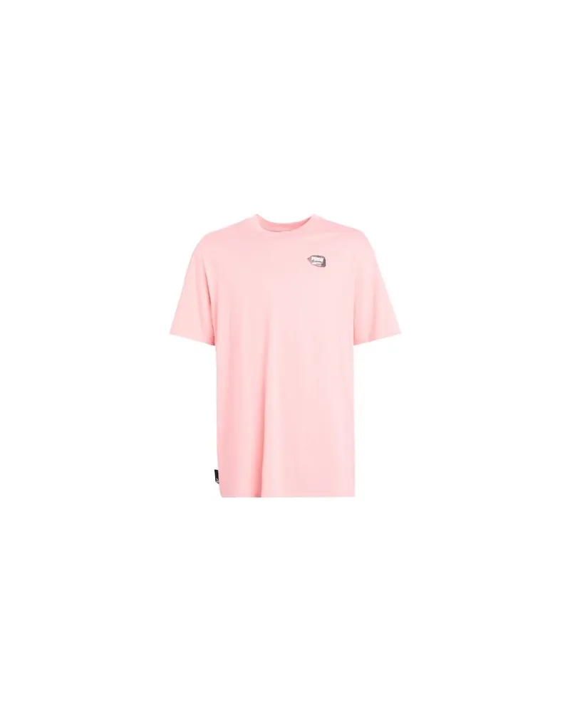 Puma DOWNTOWN Graphic Tee  - DOWNTOWN Graphic Tee - TOPS - T-shirtsauf YOOX.COM Lachs