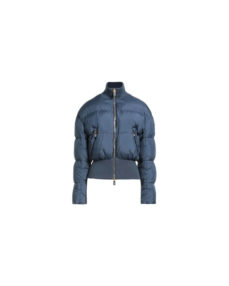 Elisabetta Franchi JACKEN & MÄNTEL - Pufferjacken & Daunenjackenauf YOOX.COM Marineblau