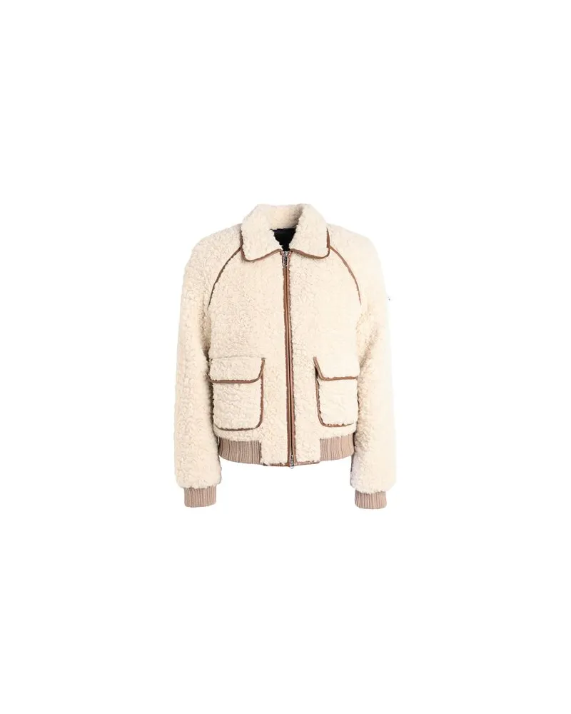 Fendi JACKEN & MÄNTEL - Shearling- & Kunstfellauf YOOX.COM Elfenbein