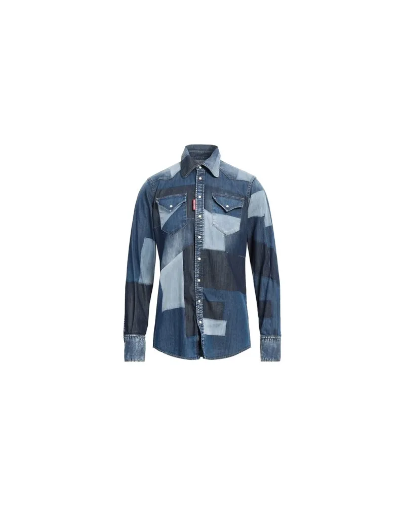 Dsquared2 TOPS - Jeanshemdenauf YOOX.COM Blau