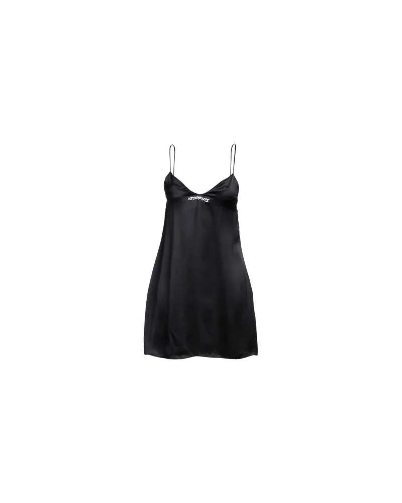 VETEMENTS KLEIDER - Mini-Kleiderauf YOOX.COM Schwarz