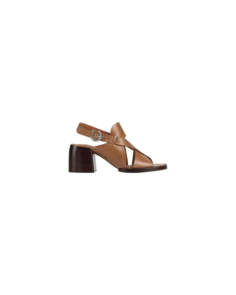 Chloé SCHUHE - Sandalenauf YOOX.COM Kamel