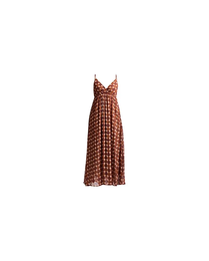 Molly Bracken KLEIDER - Maxi-Kleiderauf YOOX.COM Lederfarben