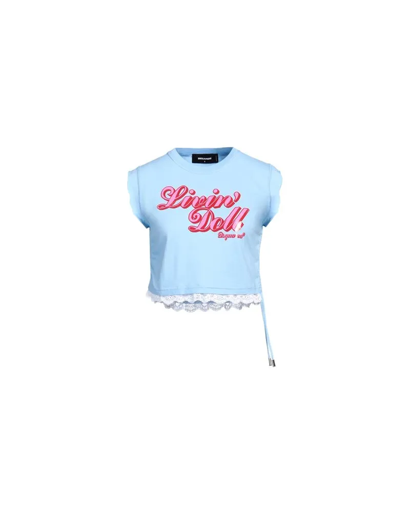 Dsquared2 TOPS - T-shirtsauf YOOX.COM Himmelblau
