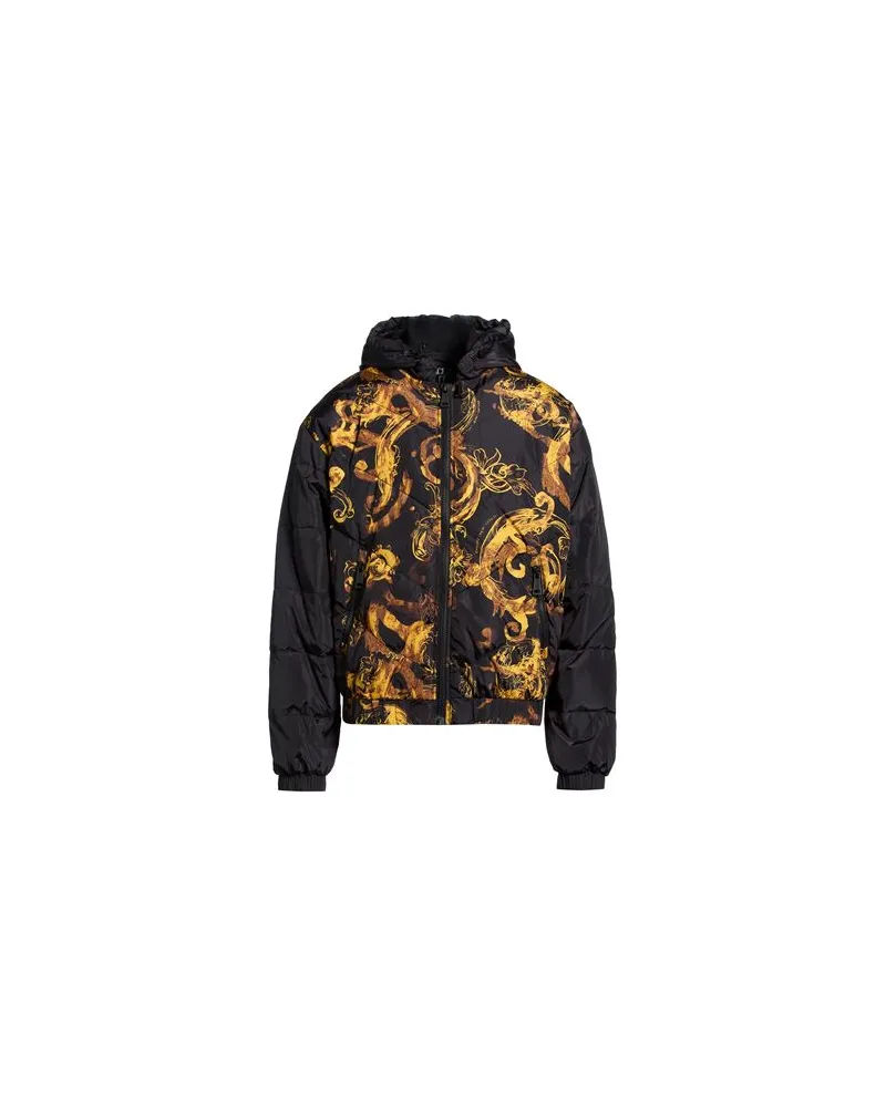 Versace Jeans JACKEN & MÄNTEL - Pufferjacken & Daunenjackenauf YOOX.COM Schwarz