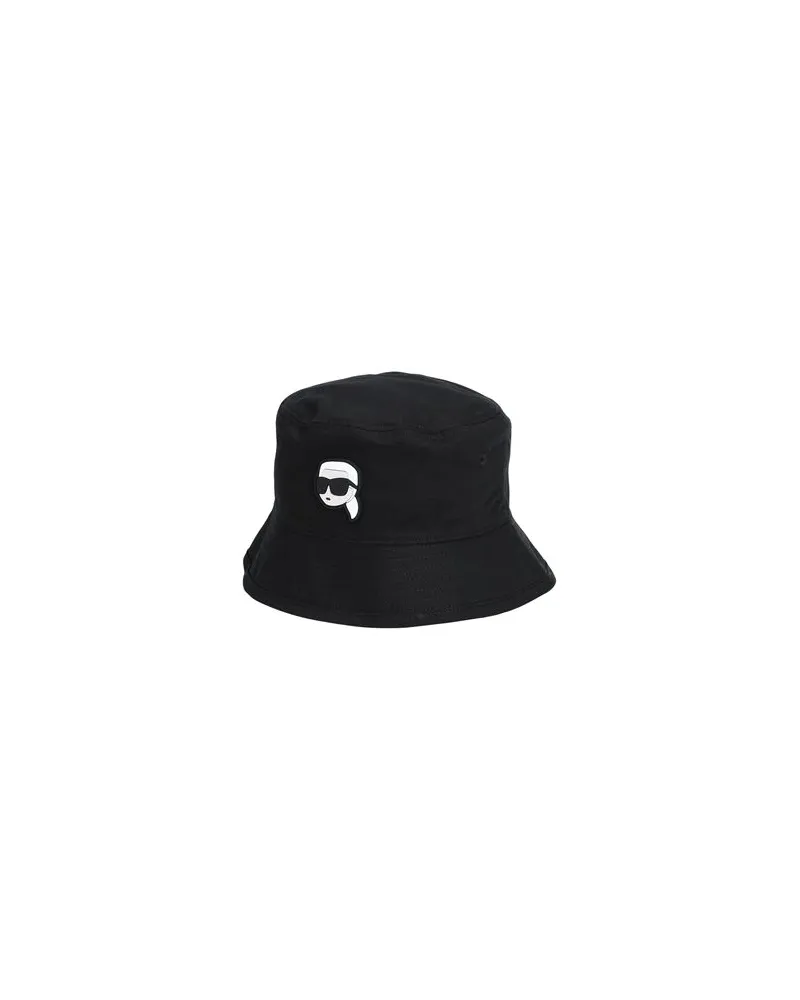 Karl Lagerfeld K/IKONIK 2.0 REVERS BUCKET HAT  - ACCESSOIRES - Mützen & Hüteauf YOOX.COM Schwarz