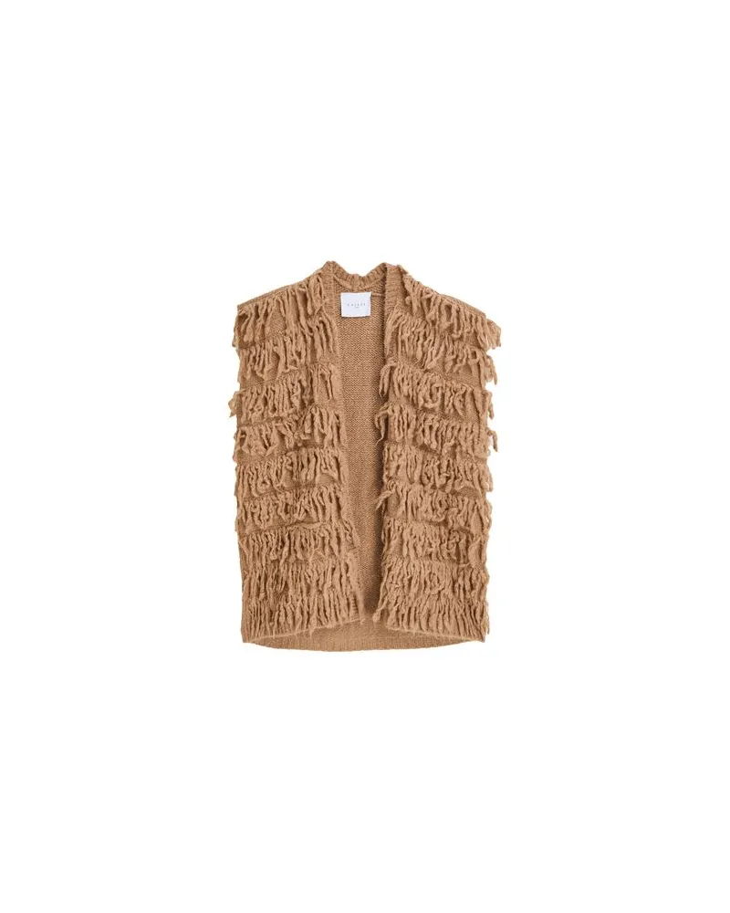 Gaëlle Bonheur STRICKWAREN - Strickjackenauf YOOX.COM Kamel