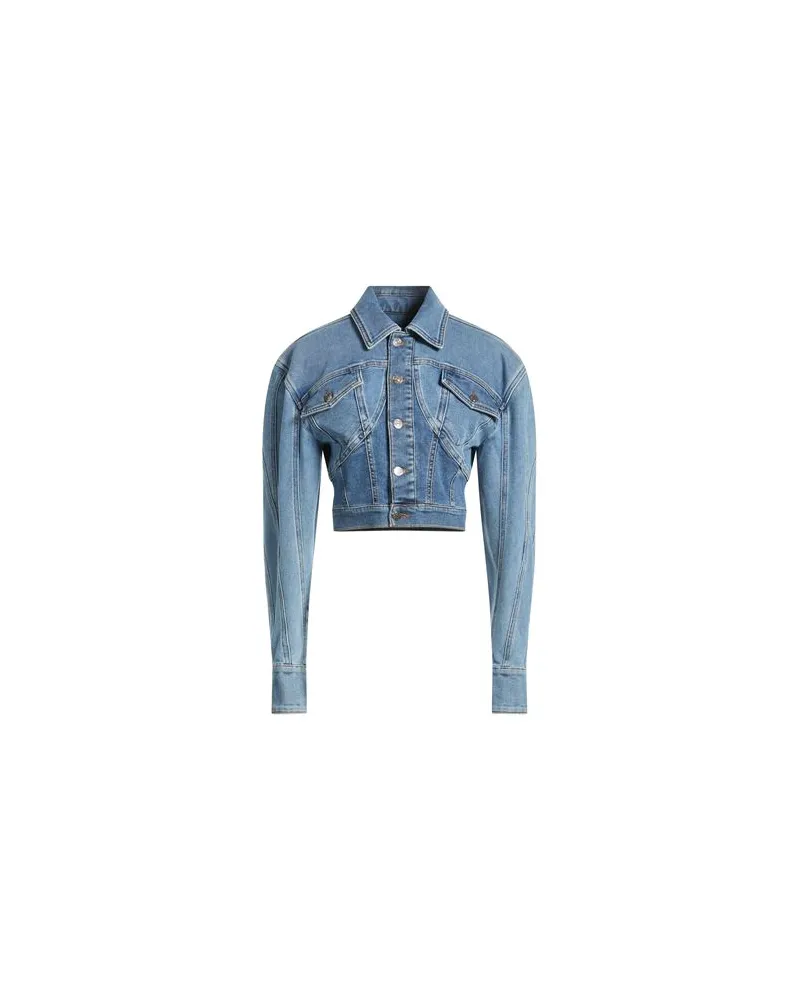 Thierry Mugler JACKEN & MÄNTEL - Jeansjacken/Mäntelauf YOOX.COM Blau
