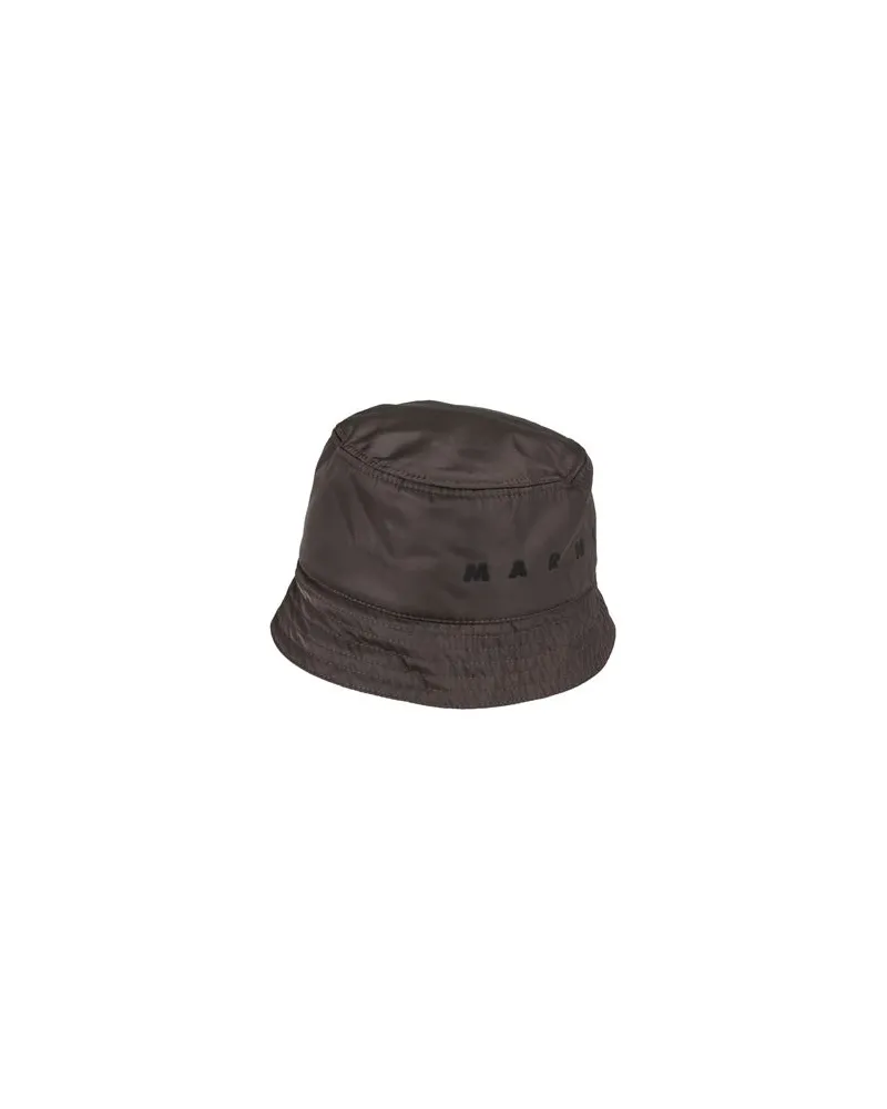 Marni ACCESSOIRES - Mützen & Hüteauf YOOX.COM Dunkelbraun