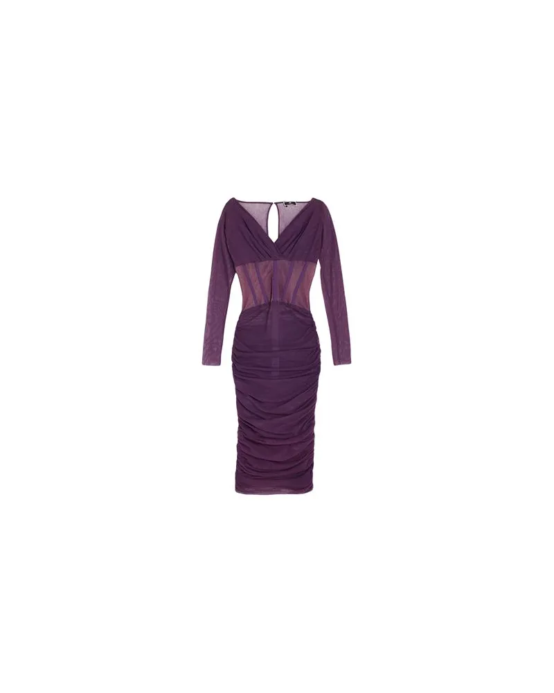 Elisabetta Franchi KLEIDER - Midi-Kleiderauf YOOX.COM Violett